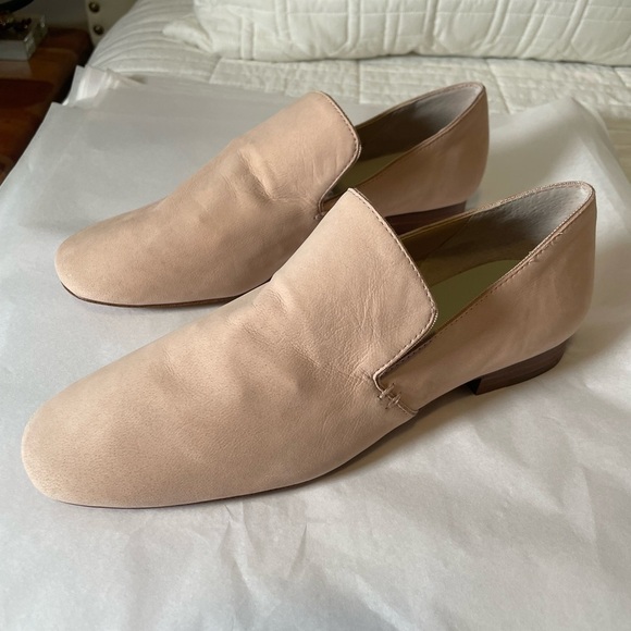 1.State Women's Sz 7 Soft nubuck Leather Slip On Willasa Loafers PINK Comfort - Picture 5 of 12